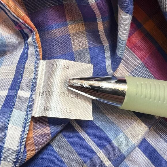 Peter Millar Shirt Men Medium Multicolor Plaid 100% Cotton Long Sleeve Button-Up - Picture 6 of 8